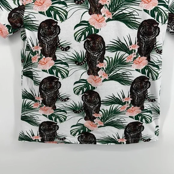 Sunrise Kingdom Tropical Green&Pink Tigger Short Sleeve Tee - Picture 4 of 11